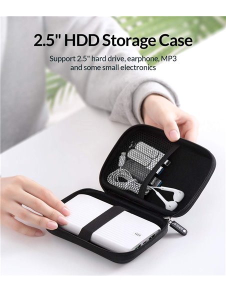 ORICO θήκη οργάνωσης αξεσουάρ PHD-25, 16x11x4cm, μαύρη