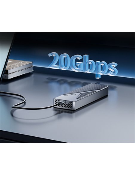 ORICO θήκη για M.2 NVME SSD CNM2-G20, 20Gbps, γκρι