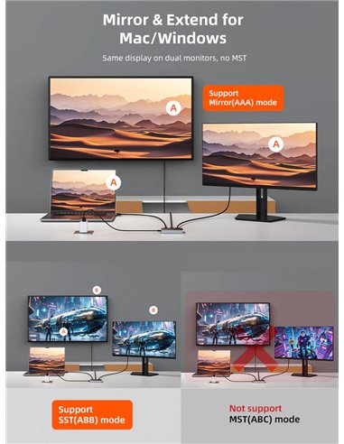 CABLETIME HDMI splitter CT-HSP4K2-AG, 1 σε 2, 4K/60Hz, uni-directional, γκρι