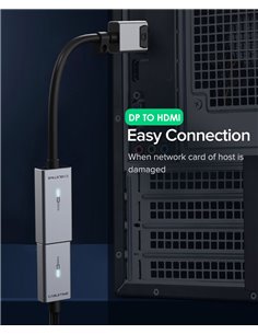 CABLETIME αντάπτορας DisplayPort σε HDMI CT-AV589-P02G4K60, 4K/60Hz, γκρι
