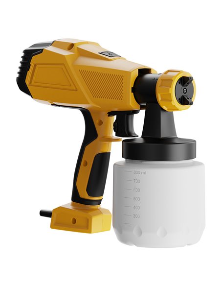 DELI ηλεκτρικό πιστόλι βαφής DC090 με δοχείο 800ml, 450W