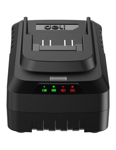 DELI φορτιστής μπαταριών εργαλείων μπαταρίας DE-CD20A2, 1 θέση, 20V 2Α
