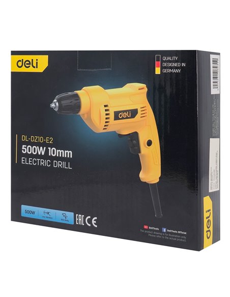 DELI ηλεκτρικό δράπανο DL-DZ10-E2, 500W, UK plug