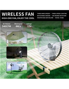 BAYU camping kit με powerbank/ανεμιστήρα/φωτιστικό/συσκευή για κουνούπια C-Pro