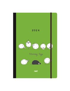 Next ημερολόγιο 2024 Trends ημερήσιο flexi με λάστιχο 12x17εκ. Morning Yoga