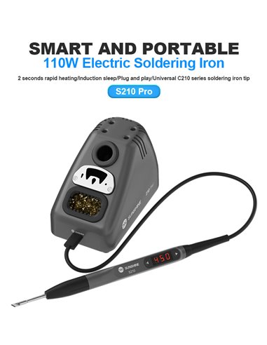 SUNSHINE σταθμός κόλλησης 210 Pro με κολλητήρι, 110W, 100~450 °C