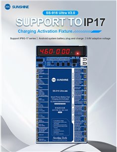 SUNSHINE tester μπαταριών SS-916 Ultra για Apple & Android smartphone, V3.0