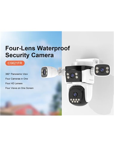 VSTARCAM smart κάμερα CS621FR, four-lens, 2MP, WiFi, SD, PTZ, IP66