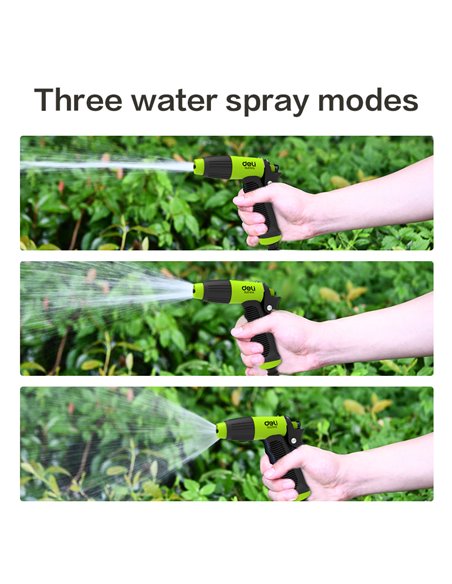 DELI πιστόλι νερού DL8757A με 3 λειτουργίες ψεκασμού, 3/4"