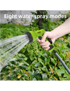 DELI πιστόλι νερού DL8760A με 8 λειτουργίες ψεκασμού, 3/4"