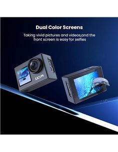 SJCAM action camera SJ4000 Dual Screen, 2x οθόνες, 16MP/4K, WiFi, αδιάβροχη θήκη, μαύρη