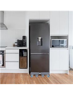 HOME USE βάση λευκών συσκευών HUH-0265 με ρόδες, ρυθμιζόμενη 42-66cm, έως 250kg, γκρι