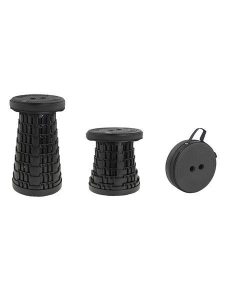 HOME USE πτυσσόμενο καρεκλάκι HUH-0262 με μαξιλάρι, αντοχή έως 250kg, 25.5x45.5cm, μαύρο