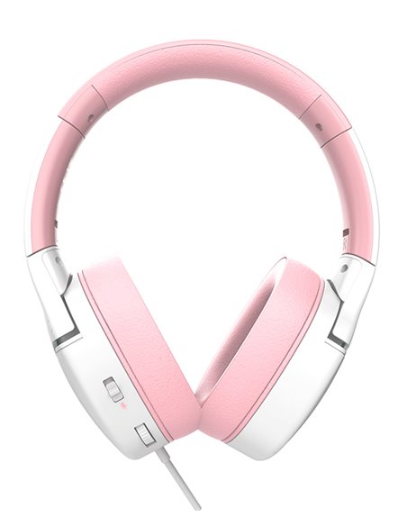 SADES gaming headset Spower, 3.5mm σύνδεση, 40mm, multi-platform, ροζ/λευκό