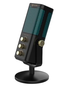 SADES gaming μικρόφωνο Night Owl με βάση γραφείου & επιτραπέζια, καρδιοειδές, USB, μαύρο