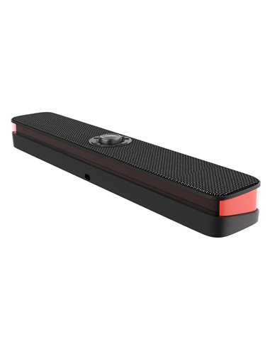 SADES soundbar Posevolt με RGB φωτισμό, 10W, Bluetooth & USB-C/USB, μαύρο