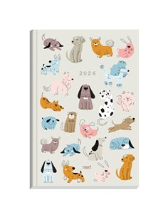 Next ημερολόγιο 2026 Trends Dogs ημερήσιο δετό 14x21εκ.