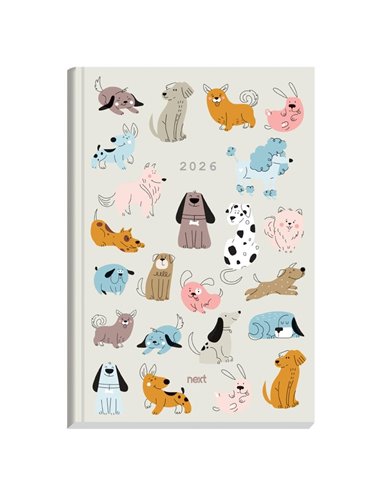 Next ημερολόγιο 2026 Trends Dogs ημερήσιο δετό 14x21εκ.