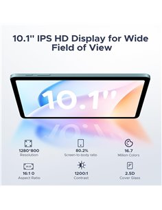 DOOGEE tablet Tab A9 Pro με πληκτρολόγιο/ποντίκι/στυλό αφής/θήκη, 10.1", 4/128GB, Android 15, 6580mAh, μπλε