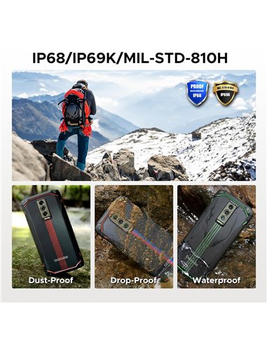 DOOGEE smartphone Blade 10 Energy, 6.56", 4/128GB, 6150mAh, IP68/IP69K/MIL-STD-810H, μαύρο