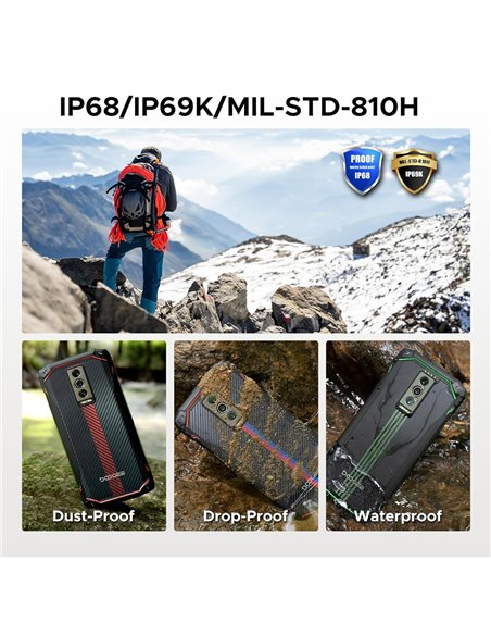 DOOGEE smartphone Blade 10 Energy, 6.56", 4/128GB, 6150mAh, IP68/IP69K/MIL-STD-810H, μαύρο