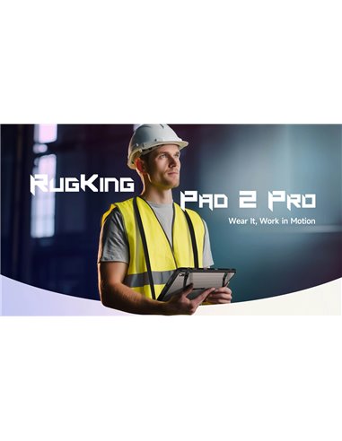 ULEFONE tablet RugKing Pad 2 Pro, 10.1", 8/256GB, 10200mAh, IP68/IP69K/MIL-STD-810H, 4G, μαύρο