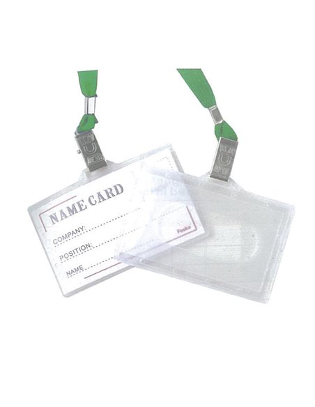 Καρτελάκι οριζόντιο pp με πράσινο κορδόνι 9,2x5.9εκ. 50τμχ.