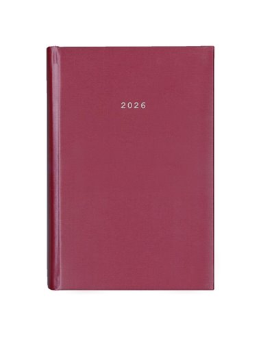 Next ημερολόγιο 2026 metallic ημερήσιο δετό μπορντώ 17x25εκ.  Δυνατότητα εκτύπωσης