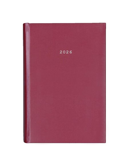 Next ημερολόγιο 2026 metallic ημερήσιο δετό μπορντώ 17x25εκ.  Δυνατότητα εκτύπωσης