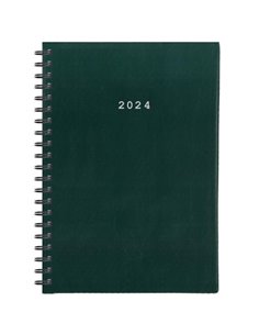 Next ημερολόγιο 2024 basic ημερήσιο σπιράλ πράσινο 17x25εκ.