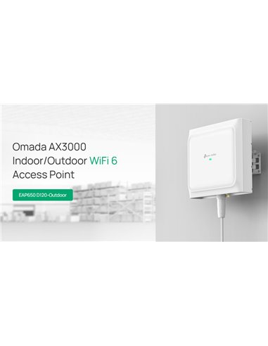 TP-LINK access point EAP650 D120-Outdoor, WiFi 6, 3000Mbps AX3000, Mesh, V1.0