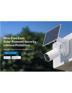 TP-LINK smart ηλιακή κάμερα Tapo C410 KIT, 2K/3MP, WiFi, IP65, V2.0
