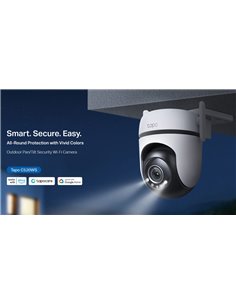 TP-LINK smart κάμερα Tapo C520WS, 2K, WiFi, PTZ, IP66, V2.0