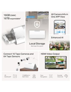 TP-LINK smart hub Tapo H500, HomeBase, WiFi, 868MHz, V1.0