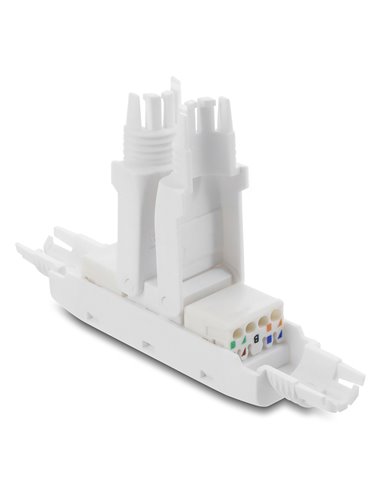 DELOCK σύνδεσμος LSA 91126, CAT 6A unshielded, tool-free, λευκός