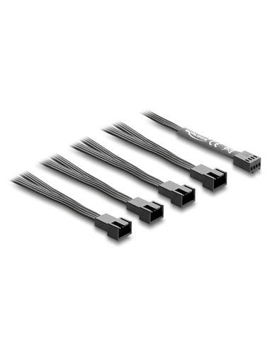 DELOCK καλώδιο 1x 4pin PWM σε 4x 4pin PWM 84540 για ανεμιστήρες, 40cm