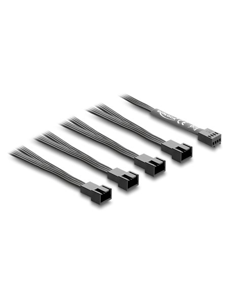 DELOCK καλώδιο 1x 4pin PWM σε 4x 4pin PWM 84540 για ανεμιστήρες, 40cm
