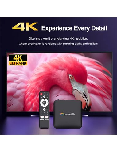 H96 MAX TV Box S905L3, 4K, 2/16GB, WiFi, Bluetooth, Android 14