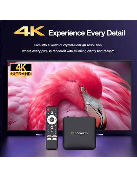 H96 MAX TV Box S905L3, 4K, 2/16GB, WiFi, Bluetooth, Android 14