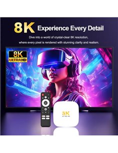 H96 MAX TV Box M2 Plus, 8K, 4/32GB, WiFi 6, Bluetooth, Android 14