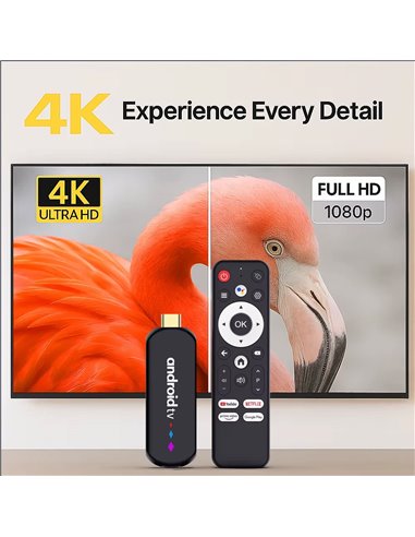 H96 MAX TV Stick L3, 4K, 2/16GB, WiFi, Bluetooth, Android 14