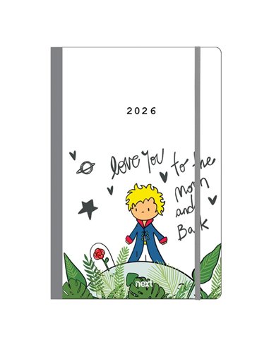 Next ημερολόγιο 2026 Trends Little prince ημερήσιο flexi με λάστιχο 12x17εκ.