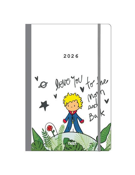 Next ημερολόγιο 2026 Trends Little prince ημερήσιο flexi με λάστιχο 12x17εκ.