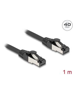 DELOCK καλώδιο δικτύου 80571, CAT 8.1 S/FTP, copper, 2000MHz, 1m, μαύρο