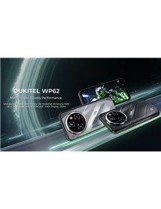 OUKITEL smartphone WP62, 6.6", 12/512GB, 5G, 11000mAh, IP68/IP69K/MIL-STD-810H, ασημί