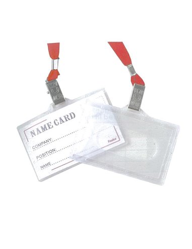 Καρτελάκι οριζόντιο pp με κόκκινο κορδόνι 9,2x5.9εκ. 50τμχ.