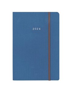 Next ημερολόγιο 2024 nomad ημερήσιο flexi μπλε με λάστιχο 17x25εκ.