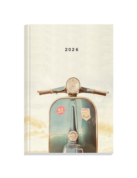 Next ημερολόγιο 2026 Gallery Vespa ημερήσιο δετό 14x21εκ.