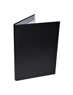 Νext ντοσιέ συνεδρίου eco leather μαύρο με μπλοκ και στυλό Υ32x24εκ.