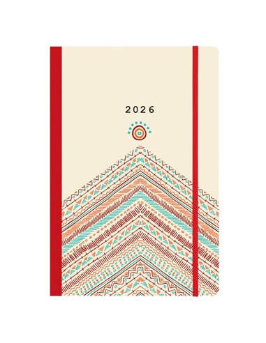 Next ημερολόγιο 2026 Trends Boho style ημερήσιο flexi με λάστιχο 14x21εκ.